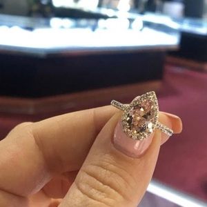 18K Rose Gold Morganite Ring